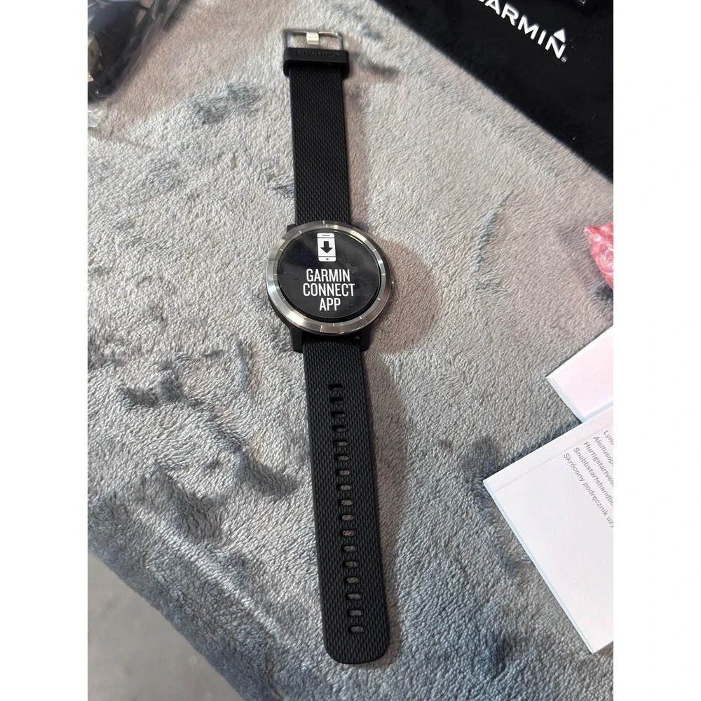Garmin Vivoactive 3 Smartwatch Black Stainless Steel GPS Fitness Tracker